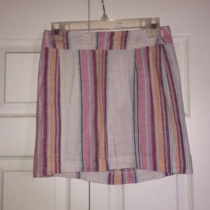 Striped Mini Skirt
